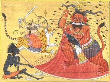 Kaushiki and Kali Battle Raktabija